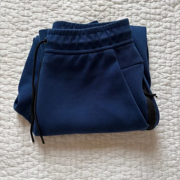 Nike Sweatpants - FC Barcelona Tech Fleece Training Pants - Mens Blue Track Pant - Picture 6 of 8